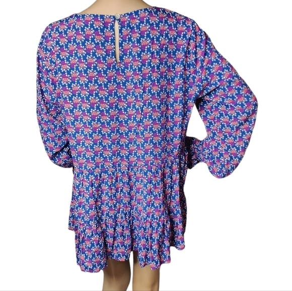 Jane and Delancy peasants long sleeve flowy rayon blouse. - Picture 3 of 17